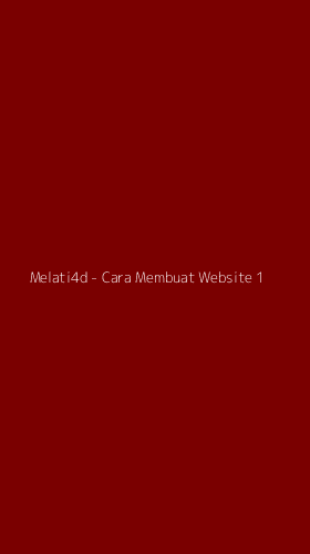 Tampilan Antarmuka Aplikasi Melati4d - Cara Membuat Website - 1