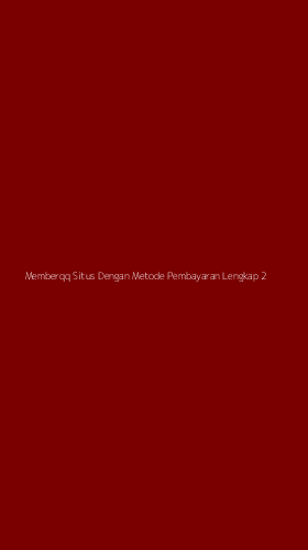 Tampilan Antarmuka Aplikasi Memberqq Situs Dengan Metode Pembayaran Lengkap - 2