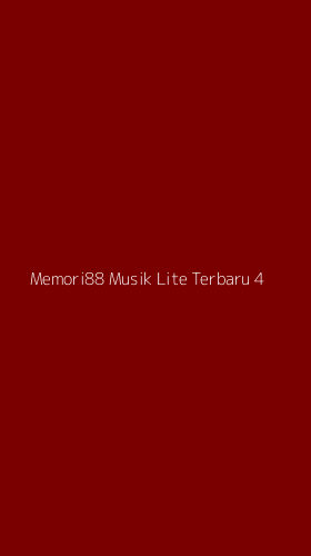 Tampilan Antarmuka Aplikasi Memori88 Musik Lite Terbaru - 4