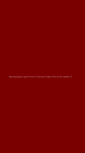 Tampilan Antarmuka Aplikasi Menangtogel Login Portal Informasi Game Online Terupdate - 3