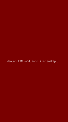 Tampilan Antarmuka Aplikasi Mentari 138 Panduan Seo Terlengkap - 3