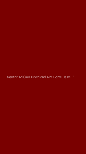 Tampilan Antarmuka Aplikasi Mentari4d Cara Download Apk Game Resmi - 3
