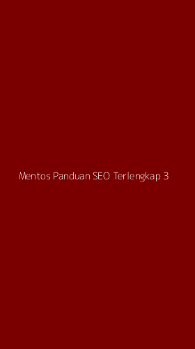 Tampilan Antarmuka Aplikasi Mentos Panduan Seo Terlengkap - 3
