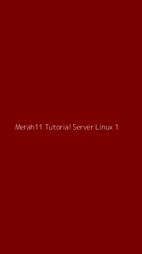 Tampilan Antarmuka Aplikasi Merah11 Tutorial Server Linux - 1