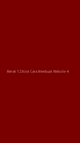 Tampilan Antarmuka Aplikasi Merak 123slot Cara Membuat Website - 4