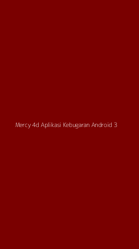 Tampilan Antarmuka Aplikasi Mercy 4d Aplikasi Kebugaran Android - 3