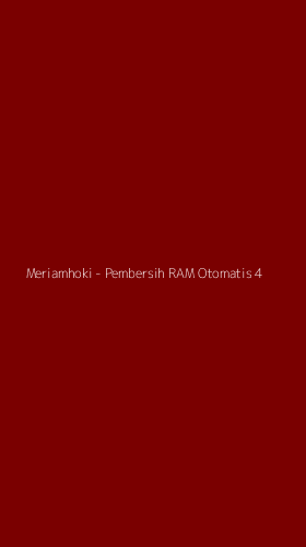 Tampilan Antarmuka Aplikasi Meriamhoki - Pembersih RAM Otomatis - 4