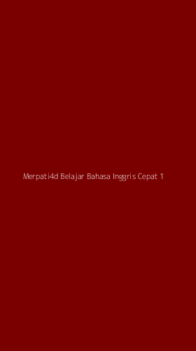 Tampilan Antarmuka Aplikasi Merpati4d Belajar Bahasa Inggris Cepat - 1