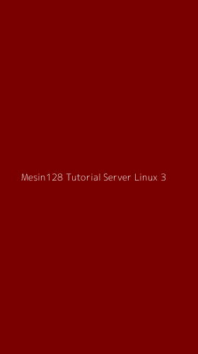 Tampilan Antarmuka Aplikasi Mesin128 Tutorial Server Linux - 3