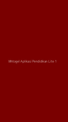 Tampilan Antarmuka Aplikasi Mhtogel Aplikasi Pendidikan Lite - 1