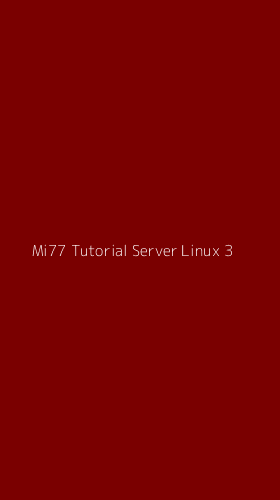 Tampilan Antarmuka Aplikasi Mi77 Tutorial Server Linux - 3
