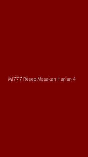 Tampilan Antarmuka Aplikasi Mi777 Resep Masakan Harian - 4
