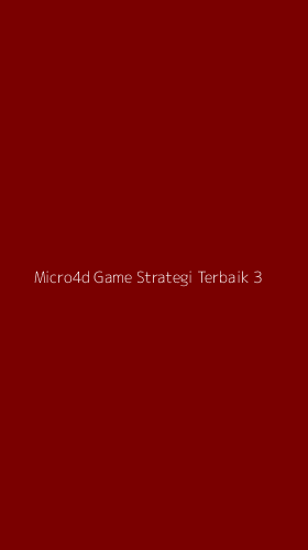 Tampilan Antarmuka Aplikasi Micro4d Game Strategi Terbaik - 3