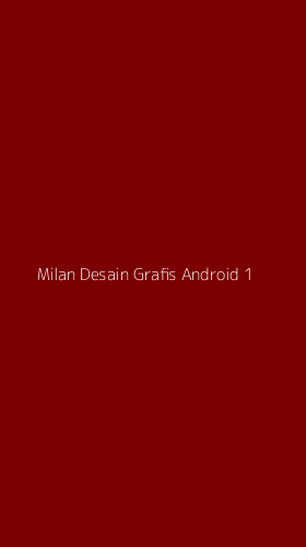Tampilan Antarmuka Aplikasi Milan Desain Grafis Android - 1