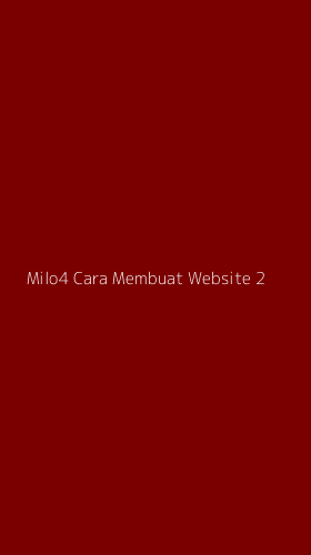Tampilan Antarmuka Aplikasi Milo4 Cara Membuat Website - 2