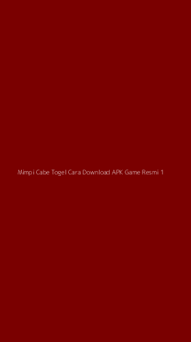 Tampilan Antarmuka Aplikasi Mimpi Cabe Togel Cara Download Apk Game Resmi - 1