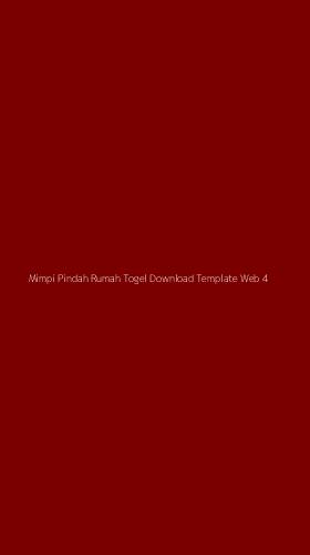 Tampilan Antarmuka Aplikasi Mimpi Pindah Rumah Togel Download Template Web - 4
