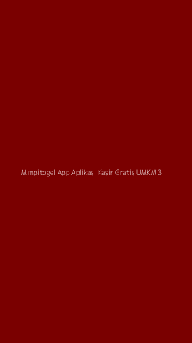 Tampilan Antarmuka Aplikasi Mimpitogel App Aplikasi Kasir Gratis Umkm - 3