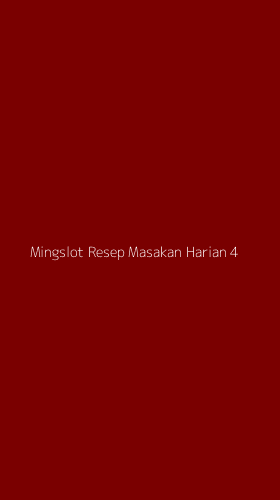 Tampilan Antarmuka Aplikasi Mingslot Resep Masakan Harian - 4