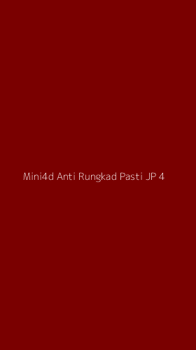 Tampilan Antarmuka Aplikasi Mini4d Anti Rungkad Pasti Jp - 4