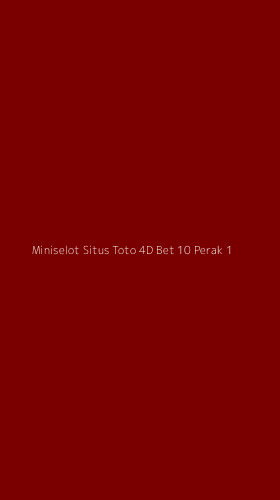 Tampilan Antarmuka Aplikasi Miniselot Situs Toto 4d Bet 10 Perak - 1
