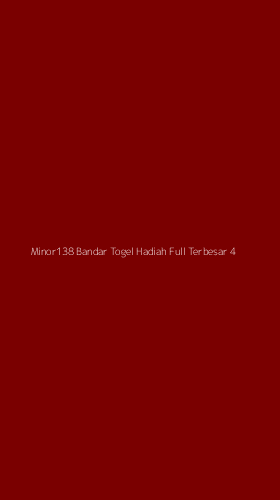 Tampilan Antarmuka Aplikasi Minor138 Bandar Togel Hadiah Full Terbesar - 4