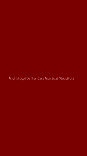 Tampilan Antarmuka Aplikasi Mistiktogel Daftar Cara Membuat Website - 2
