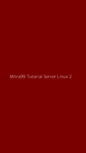 Tampilan Antarmuka Aplikasi Mitra99 Tutorial Server Linux - 2