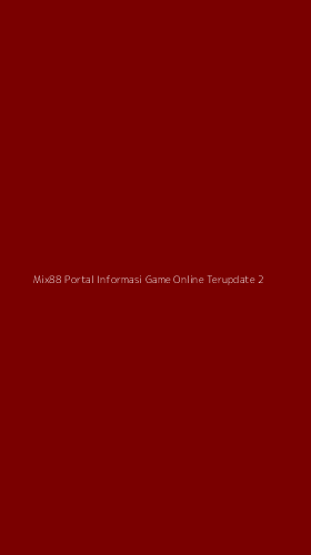 Tampilan Antarmuka Aplikasi Mix88 Portal Informasi Game Online Terupdate - 2