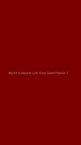 Tampilan Antarmuka Aplikasi Mjslot Kumpulan Link Situs Game Populer - 2