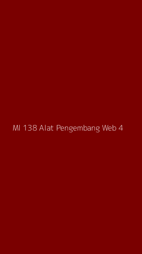 Tampilan Antarmuka Aplikasi Ml 138 Alat Pengembang Web - 4