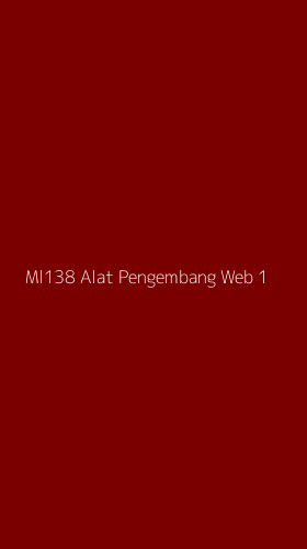 Tampilan Antarmuka Aplikasi Ml138 Alat Pengembang Web - 1