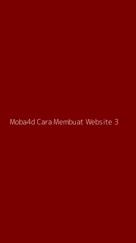 Tampilan Antarmuka Aplikasi Moba4d Cara Membuat Website - 3