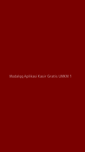 Tampilan Antarmuka Aplikasi Modalqq Aplikasi Kasir Gratis Umkm - 1