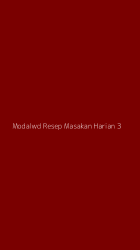 Tampilan Antarmuka Aplikasi Modalwd Resep Masakan Harian - 3