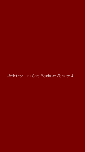 Tampilan Antarmuka Aplikasi Modetoto Link Cara Membuat Website - 4