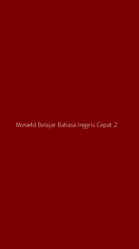 Tampilan Antarmuka Aplikasi Mona4d Belajar Bahasa Inggris Cepat - 2