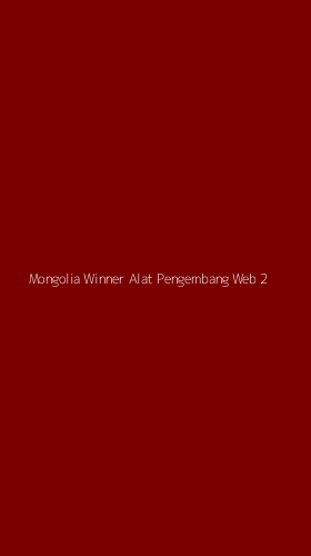 Tampilan Antarmuka Aplikasi Mongolia Winner Alat Pengembang Web - 2