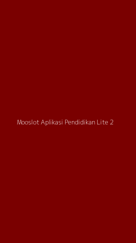 Tampilan Antarmuka Aplikasi Mooslot Aplikasi Pendidikan Lite - 2