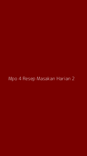 Tampilan Antarmuka Aplikasi Mpo 4 Resep Masakan Harian - 2