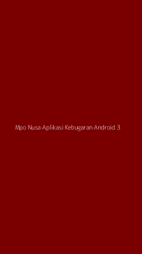 Tampilan Antarmuka Aplikasi Mpo Nusa Aplikasi Kebugaran Android - 3