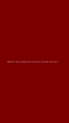 Tampilan Antarmuka Aplikasi Mpo001 App Aplikasi Portal Game Terbaik Android - 1