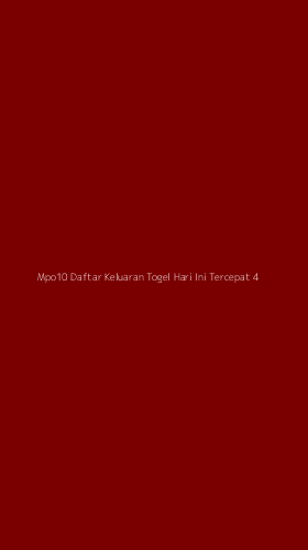 Tampilan Antarmuka Aplikasi Mpo10 Daftar Keluaran Togel Hari Ini Tercepat - 4