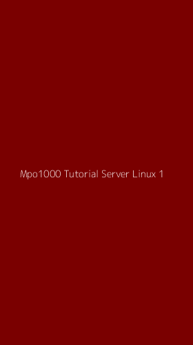 Tampilan Antarmuka Aplikasi Mpo1000 Tutorial Server Linux - 1
