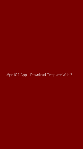 Tampilan Antarmuka Aplikasi Mpo101 App - Download Template Web - 3