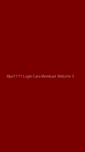 Tampilan Antarmuka Aplikasi Mpo1111 Login Cara Membuat Website - 3