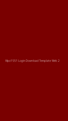 Tampilan Antarmuka Aplikasi Mpo1551 Login Download Template Web - 2