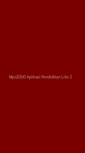 Tampilan Antarmuka Aplikasi Mpo2000 Aplikasi Pendidikan Lite - 2