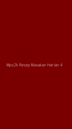 Tampilan Antarmuka Aplikasi Mpo2k Resep Masakan Harian - 4