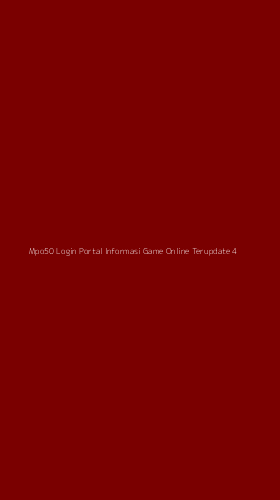 Tampilan Antarmuka Aplikasi Mpo50 Login Portal Informasi Game Online Terupdate - 4